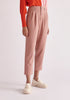 Paisie Cropped Button Detail Trousers in Pink